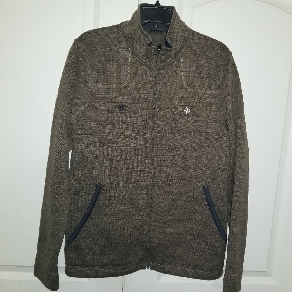 Toad & Co Override zip jacket mens sz medium olive green